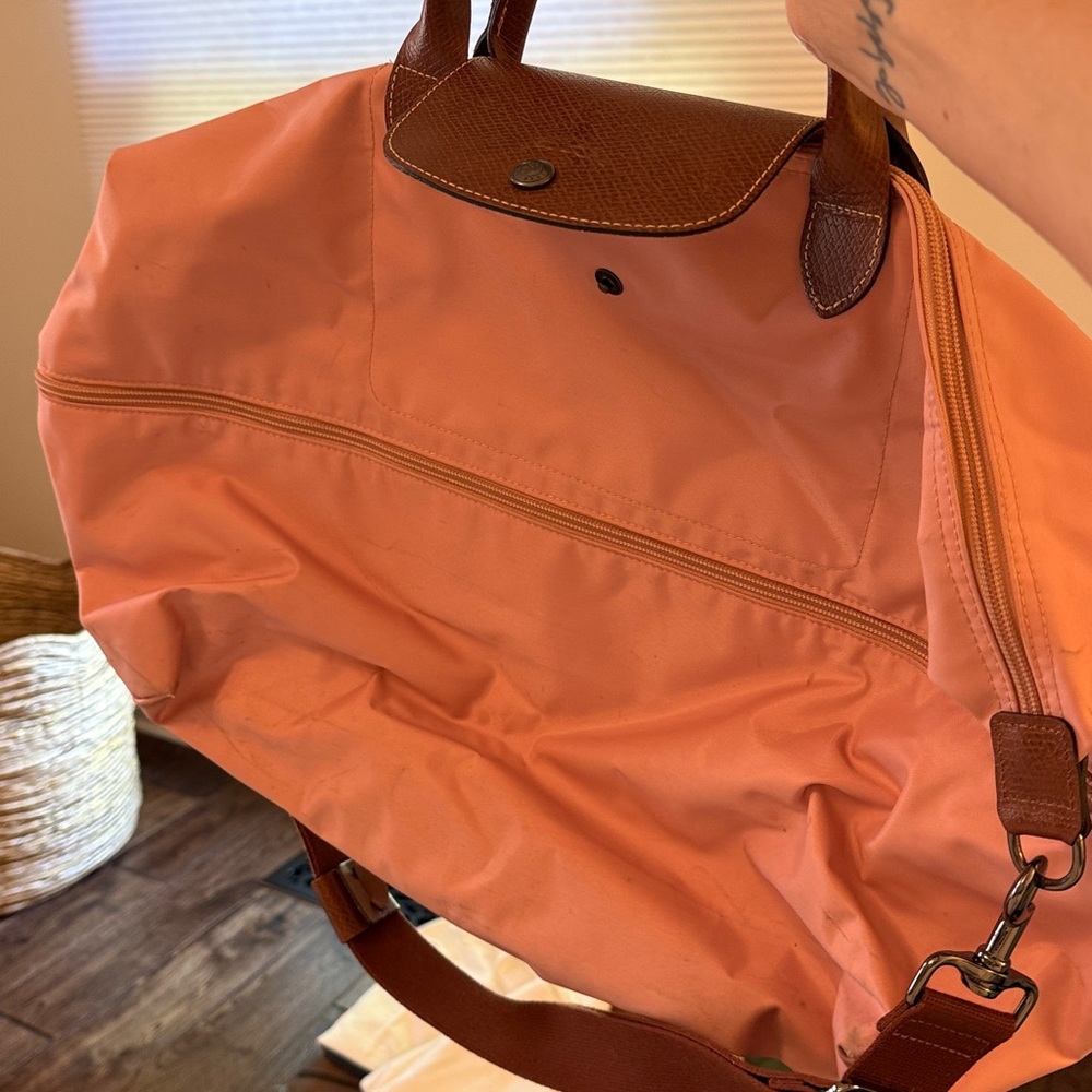 Longchamp Le Pliage Expandable Large Shoulder Tote Light Pink 11.75 x 7 x 15.75”